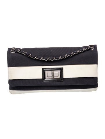 Striped Canvas Reissue Single Flap Bag