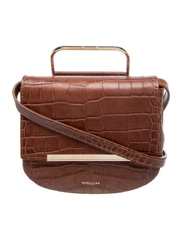 Embossed Leather Crossbody Bag