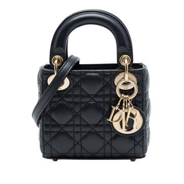 Micro Lambskin Cannage Lady Dior