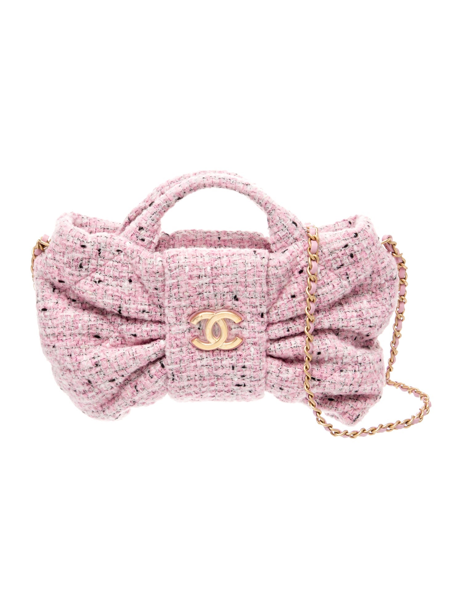 Chanel 2025 Mini Tweed Bow Bag