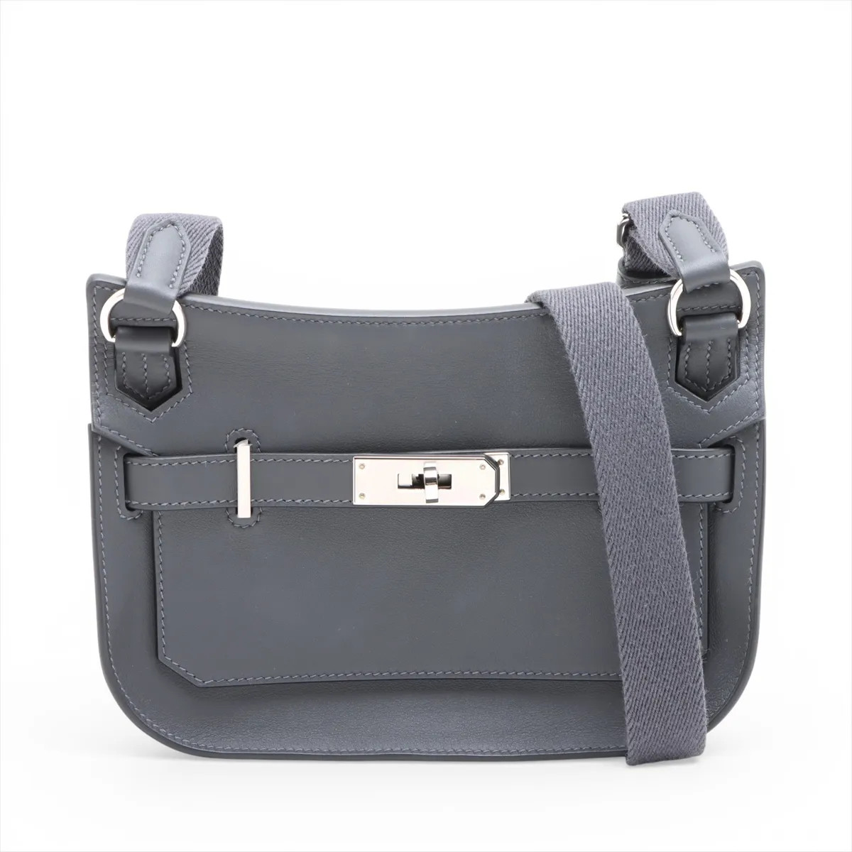Hermès Gypsiere mini Veau Swift Grimisty Silver Metal Fittings
