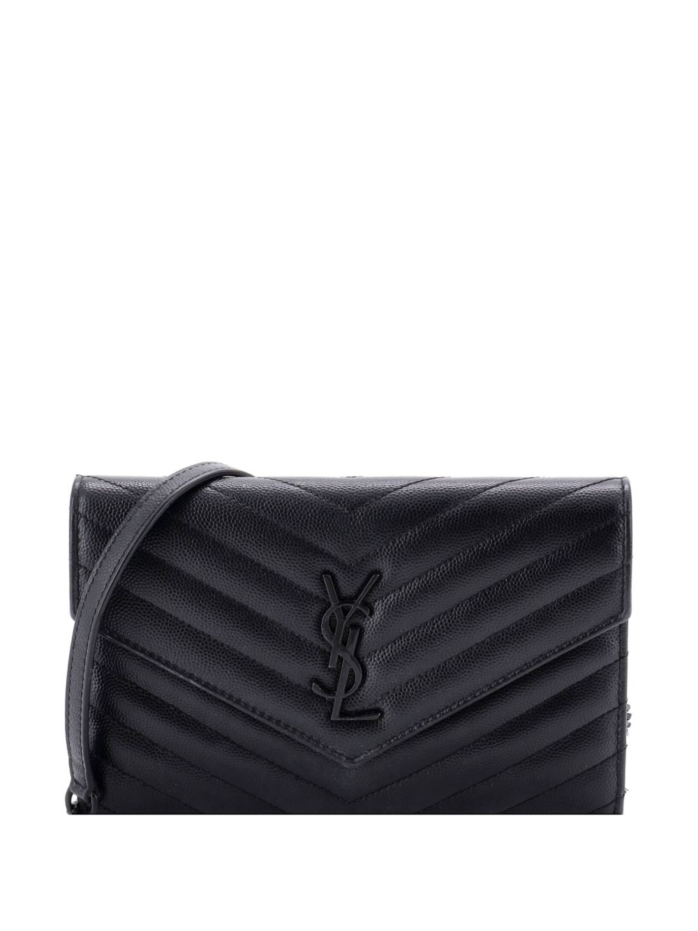 Classic Monogram Wallet on Chain Matelasse Chevron Leather Small crossbody bag