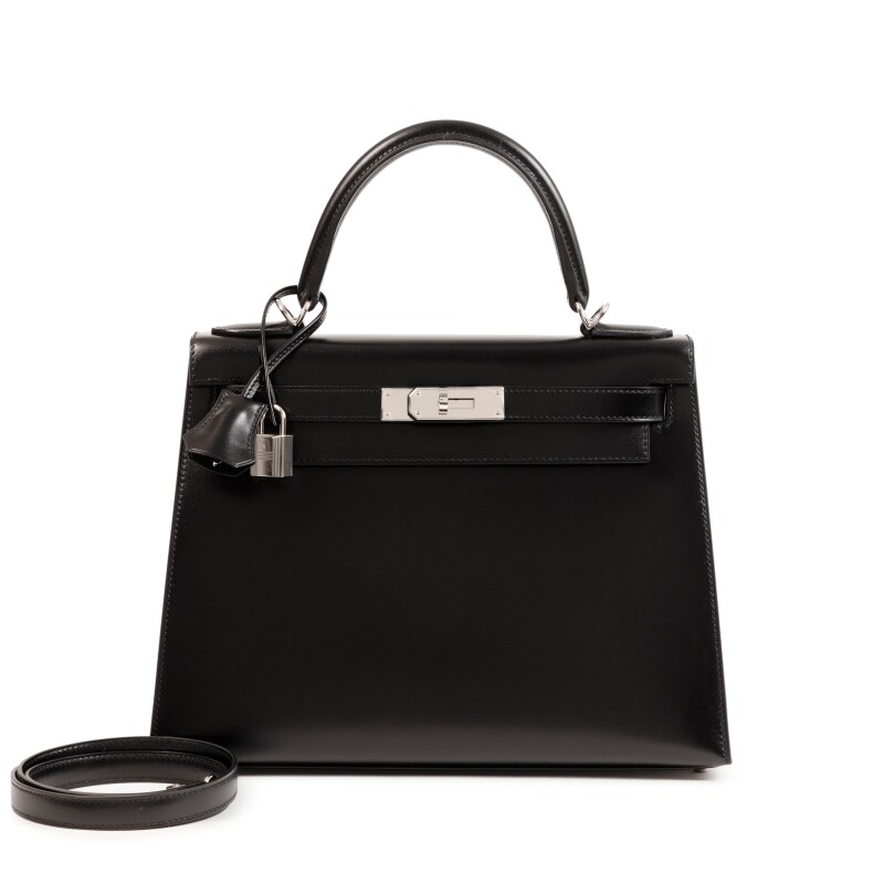 Hermes Black Box Kelly 28 Sellier Palladium Hardware, 2023