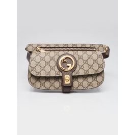 Gucci Gucci Beige/Ebony GG Coated Canvas/Leather Blondie Belt Bag