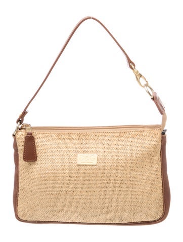 Dolce & Gabbana Straw Top Handle Bag Vintage