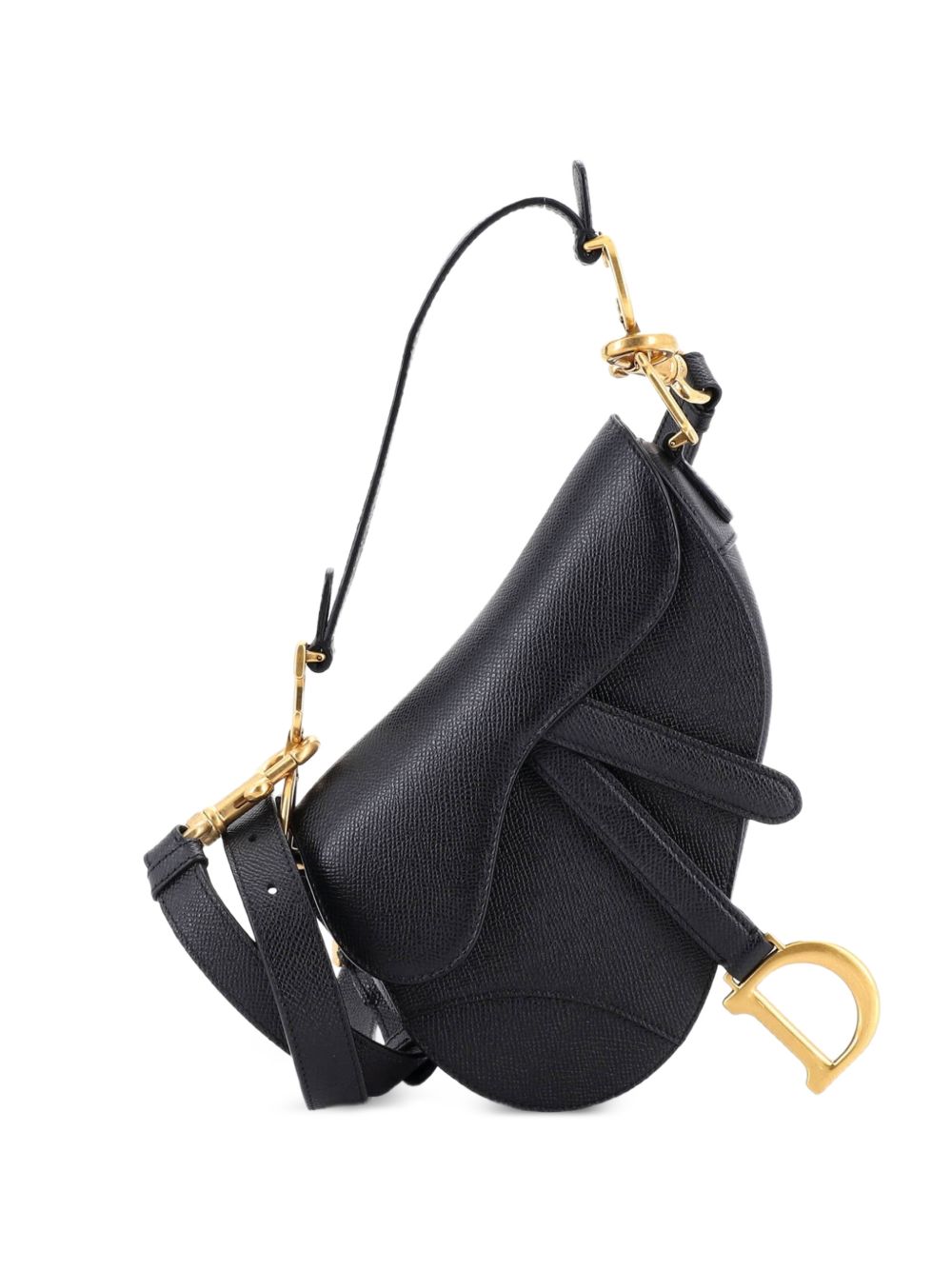 Saddle Handbag with Strap Leather Mini shoulder bag