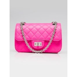 Chanel Chanel Pink 2.55 Quilted Classic Chevre Leather Reissue Mini Flap Bag