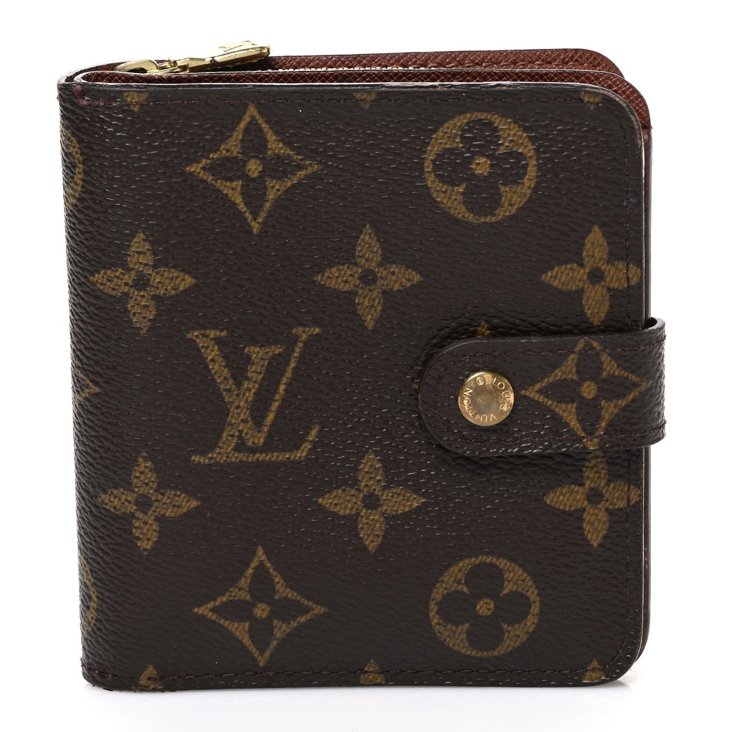 Louis Vuitton Monogram Compact Zippe Zipped Wallet