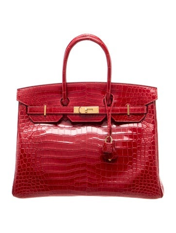 Shiny Porosus Crocodile Birkin 35