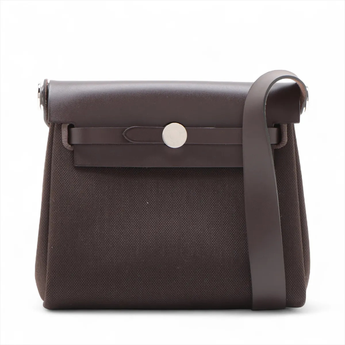 Hermès Herbag Zip 20 Mini Twal Military x Vash Hunter Ebène Silver Metal Fitting