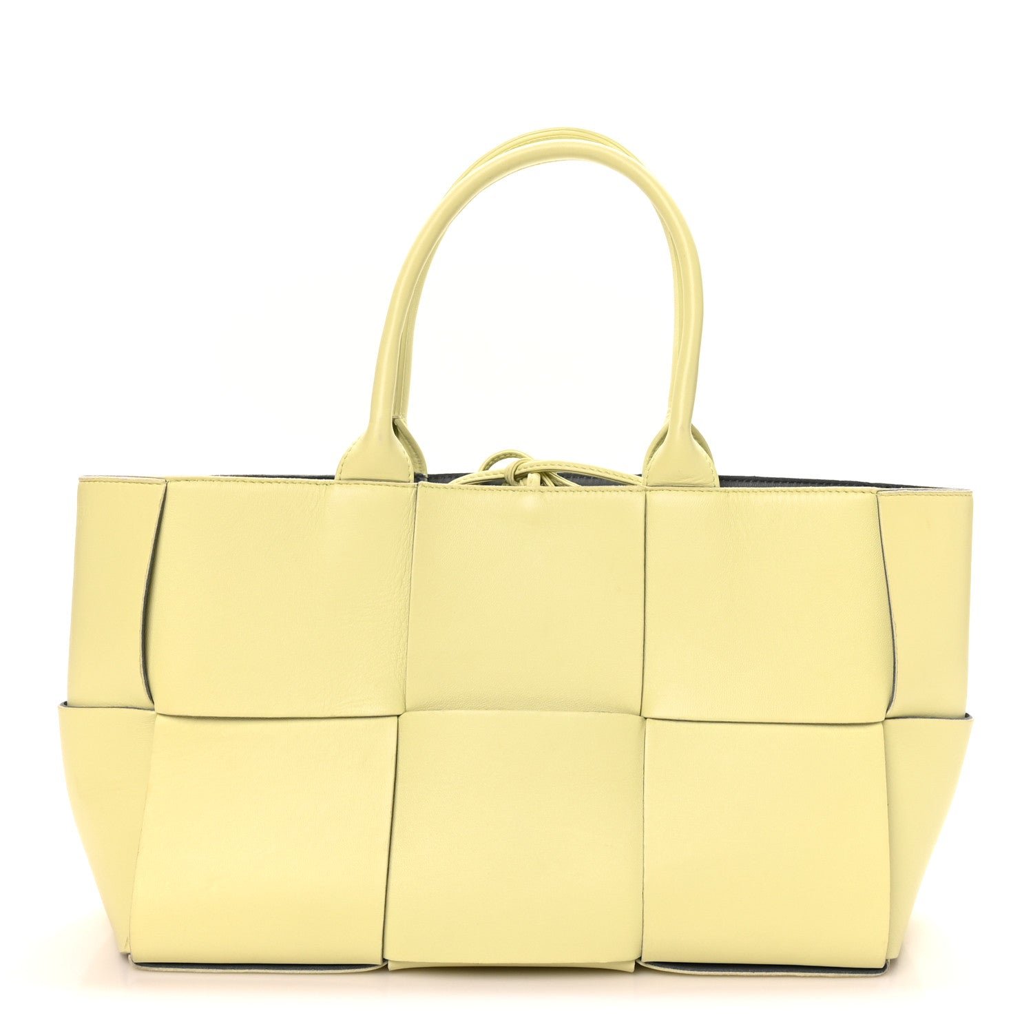 Bottega Veneta Nappa Maxi Intrecciato Small Arco Tote Lemon