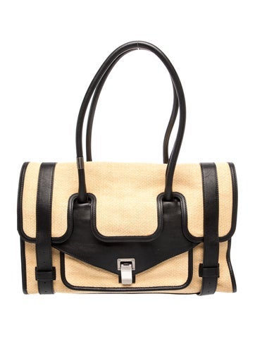 Proenza Schouler Raffia Top Handle Bag