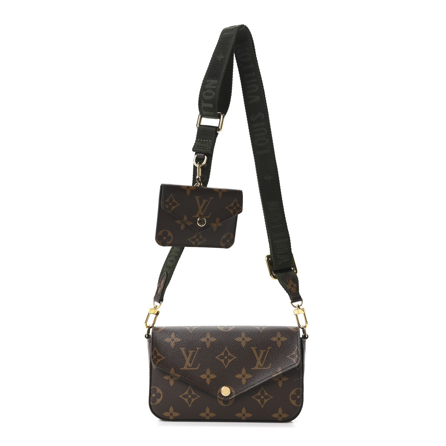 Louis Vuitton Monogram Felicie Strap & Go Kaki