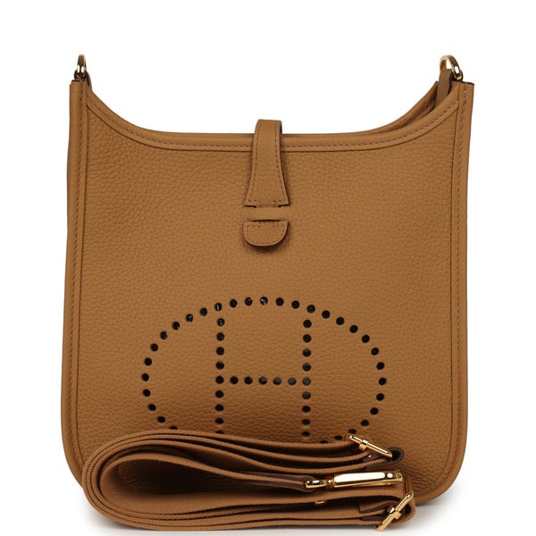 Hermes Evelyne III PM Biscuit Clemence Gold Hardware