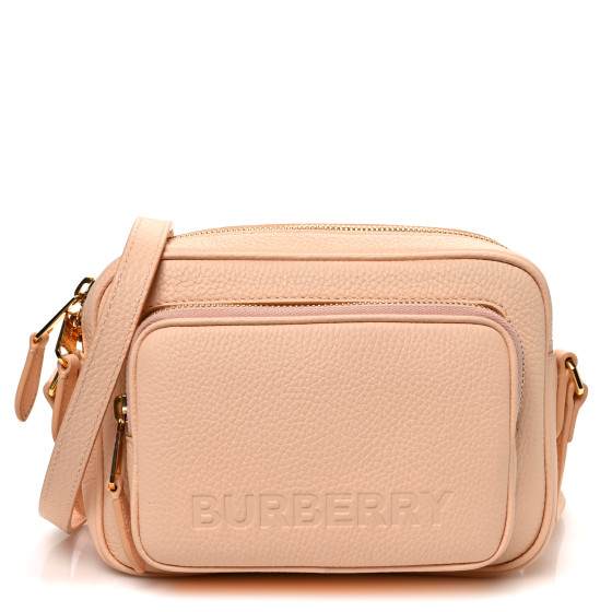 Burberry Grained Calfskin Small Camera Bag Peach Pink