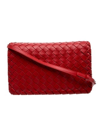 Bottega Veneta Intrecciato Trio Pouch on Strap Small