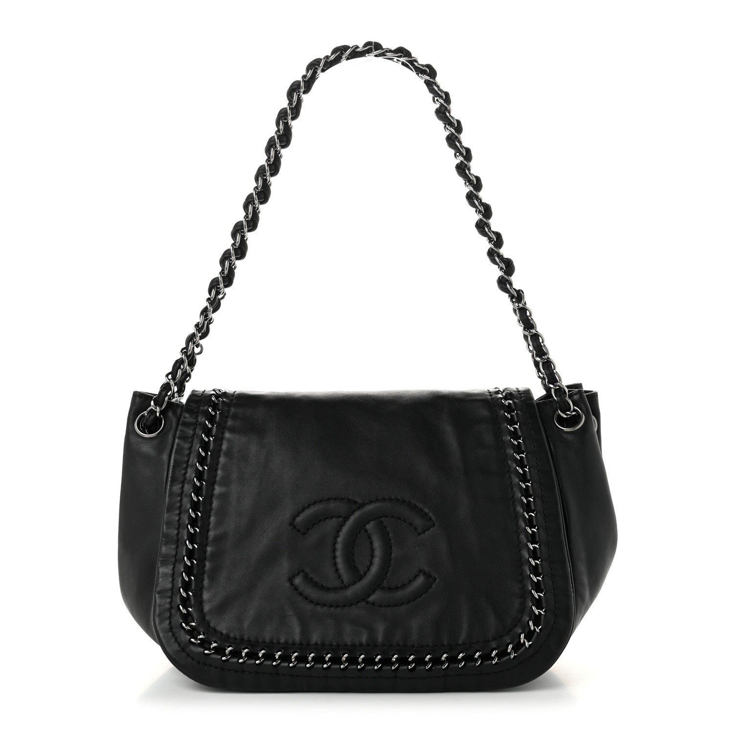 Chanel Lambskin Luxe Ligne Flap Black