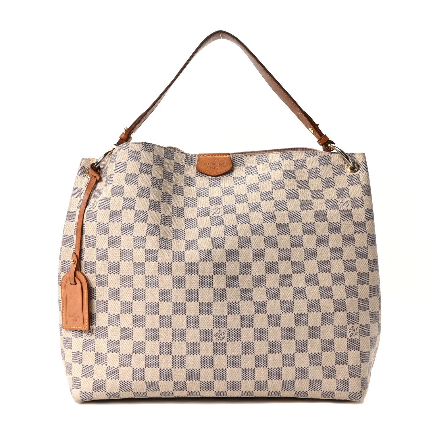 Louis Vuitton Damier Azur Graceful MM Rose Ballerine