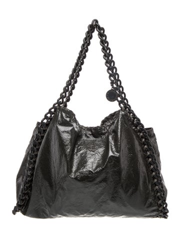 Vegetarian Patent Leather Shoulder Bag