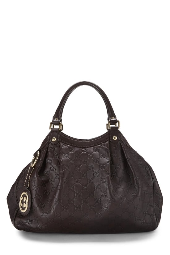 Brown Guccissima Sukey Tote