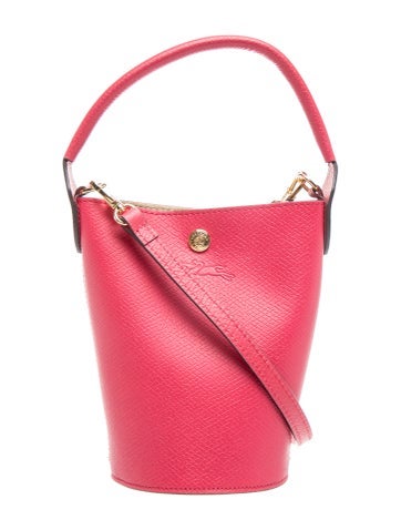 Longchamp Leather Bucket Bag