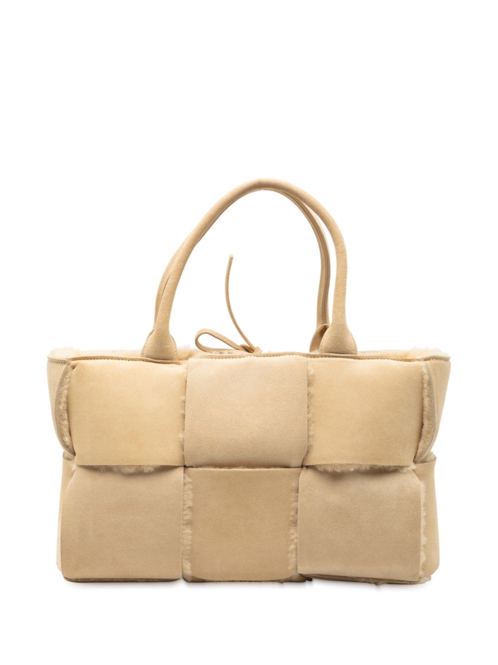 2012-2025 Small Suede and Shearling Maxi Intrecciato Arco tote bag