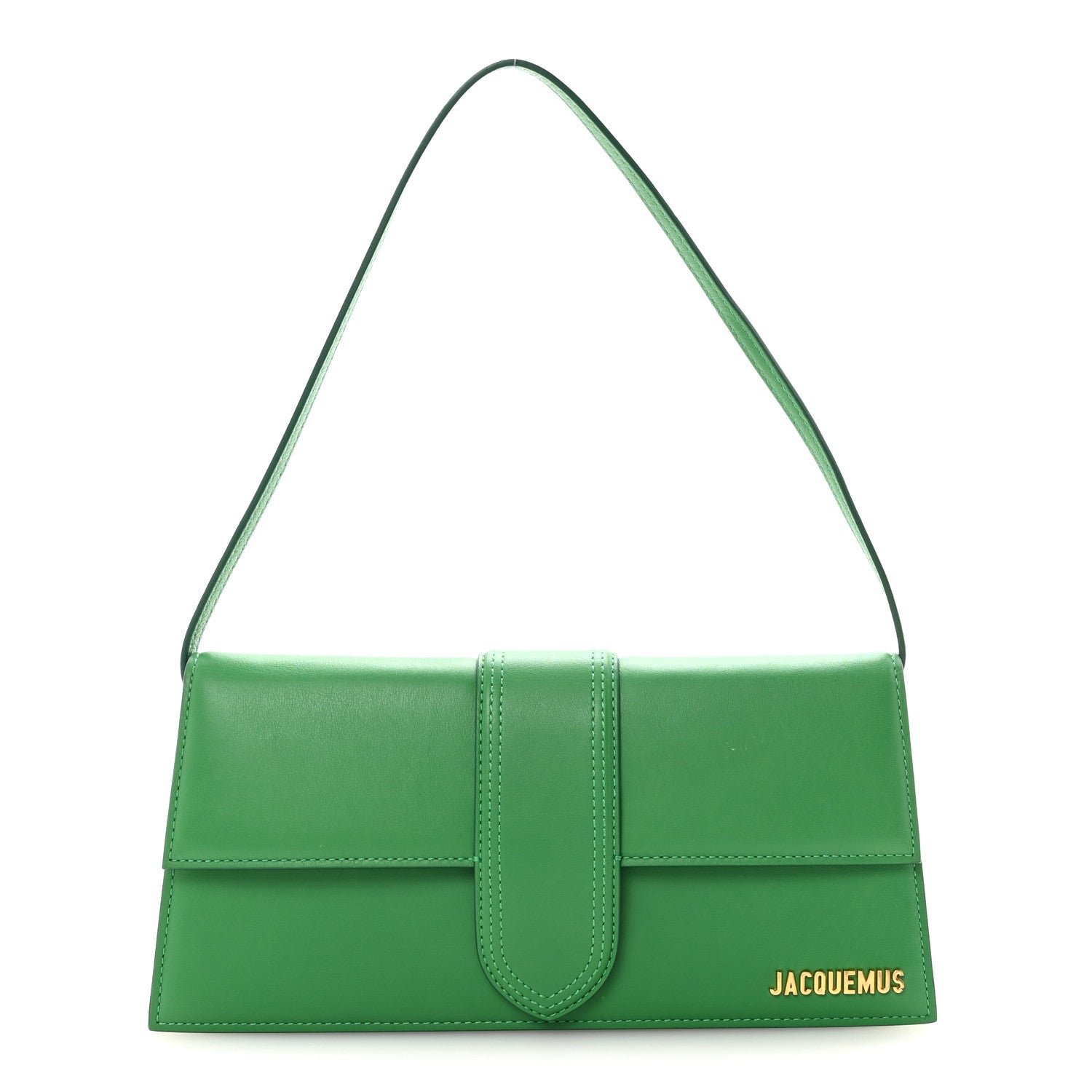 Jacquemus Smooth Calfskin Le Bambino Long Green