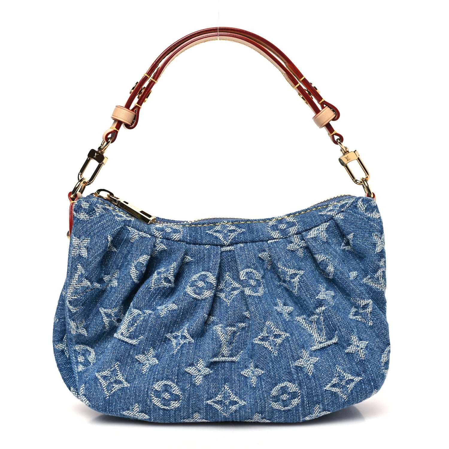 Louis Vuitton Monogram Denim Pochette Valley Blue