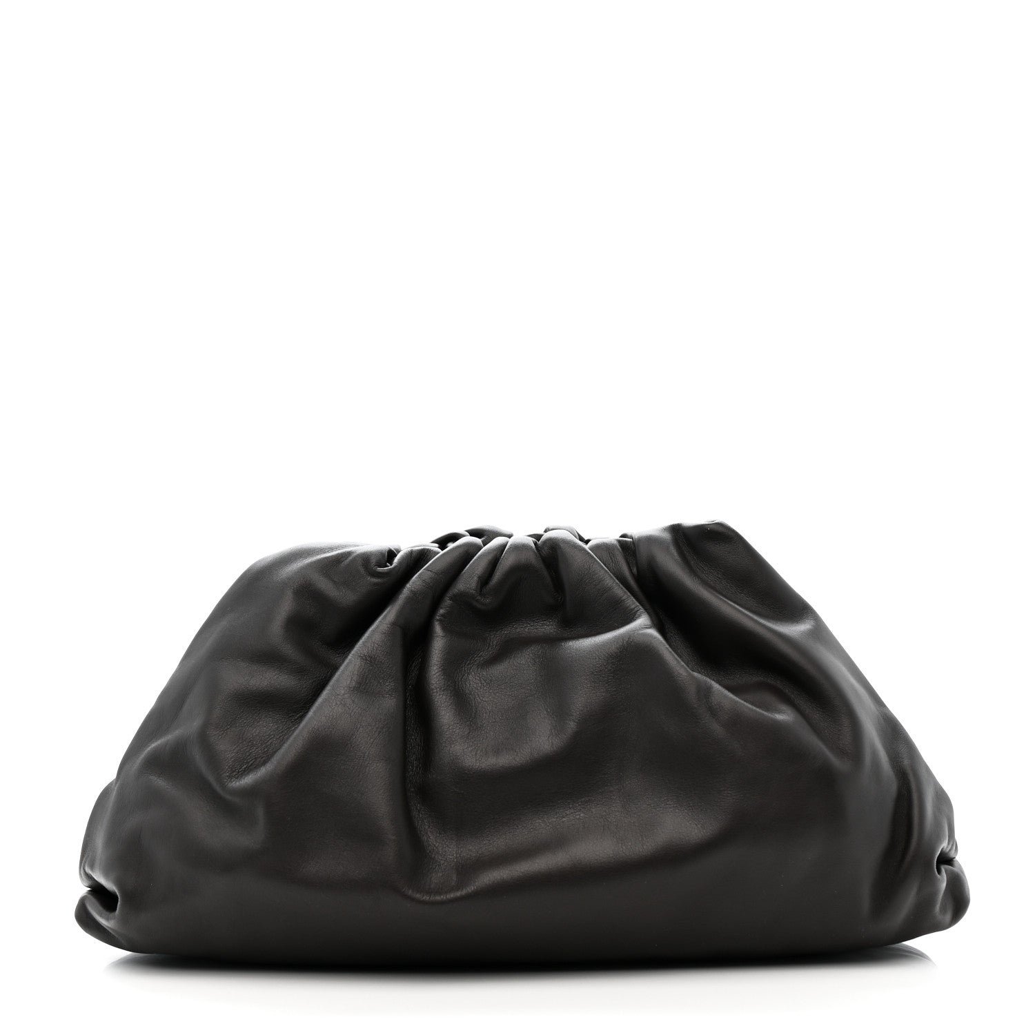 Bottega Veneta Smooth Butter Calf The Pouch Oversized Clutch Fondant