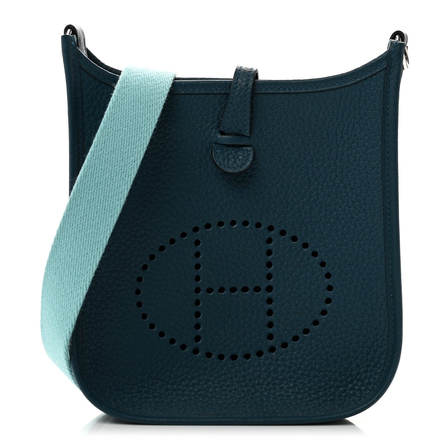 Hermes Taurillon Clemence Amazone Evelyne TPM Colvert Bleu Atoll