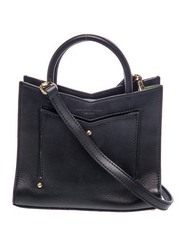 Sara Battaglia Leather Top Handle Bag