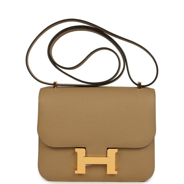 Hermes Hermes Constance 18 Poussiere Epsom Gold Hardware