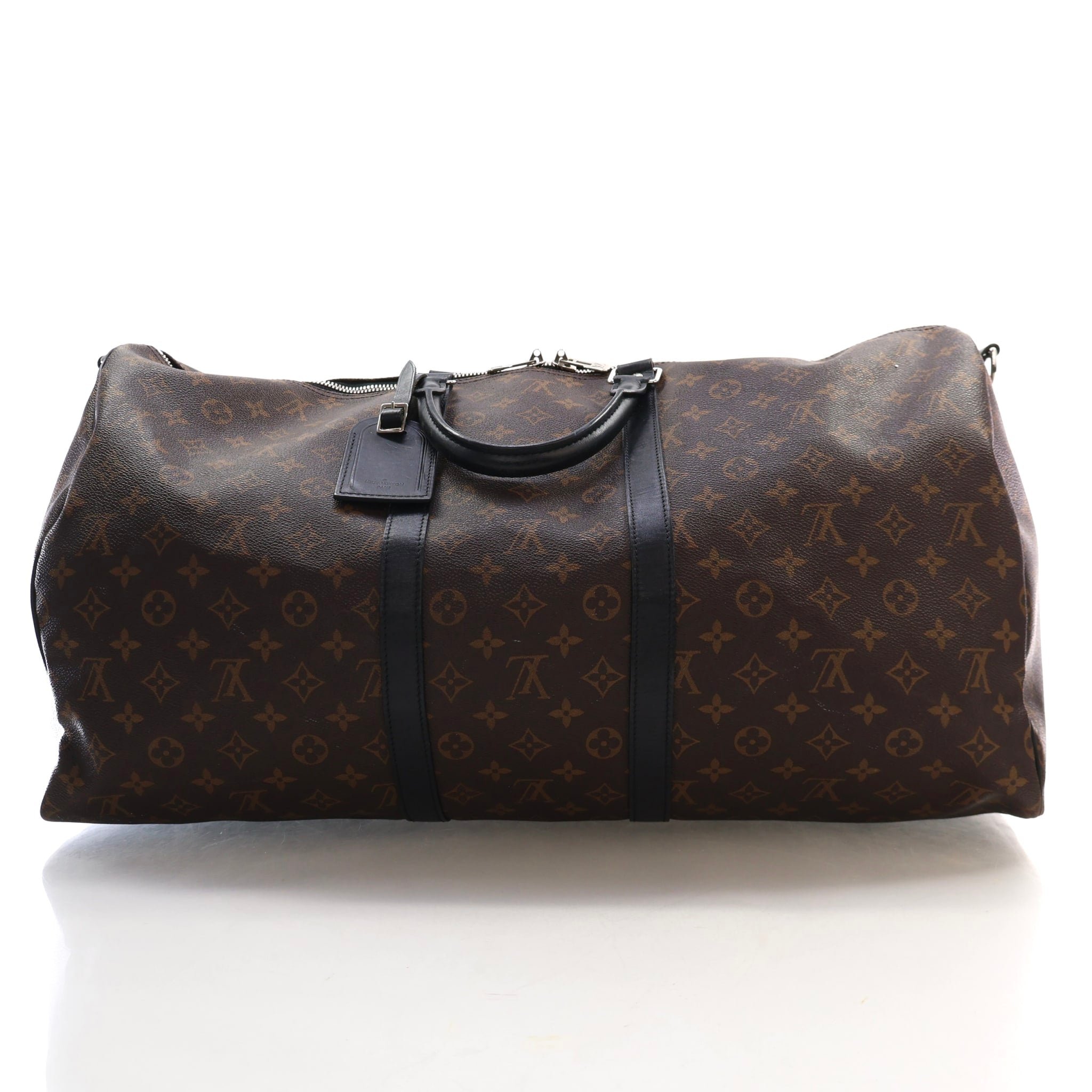 Louis Vuitton Monogram Macassar Keepall Bandouliere 55