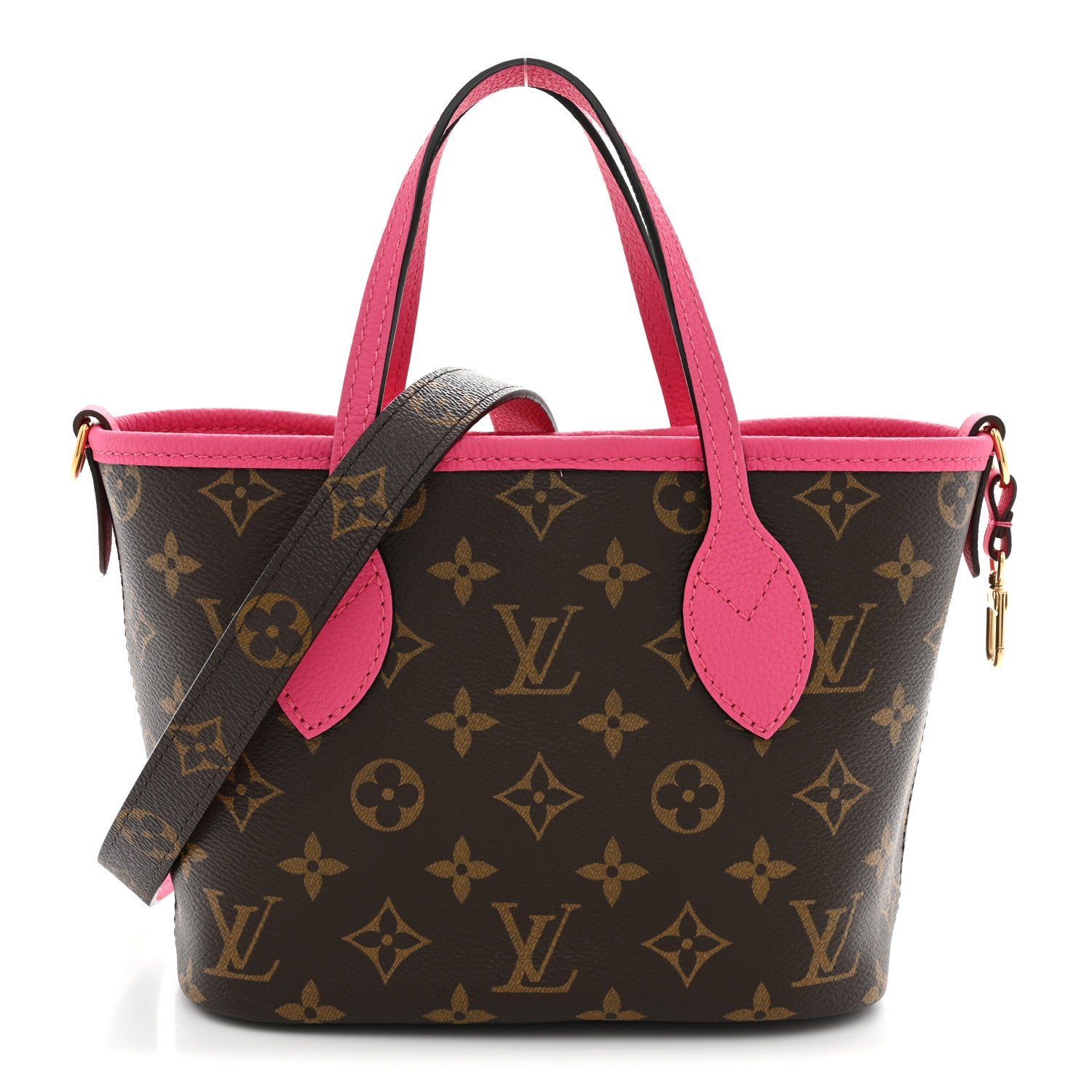 Louis Vuitton Monogram Neverfull Inside Out Bandouliere BB Rose Pondichery