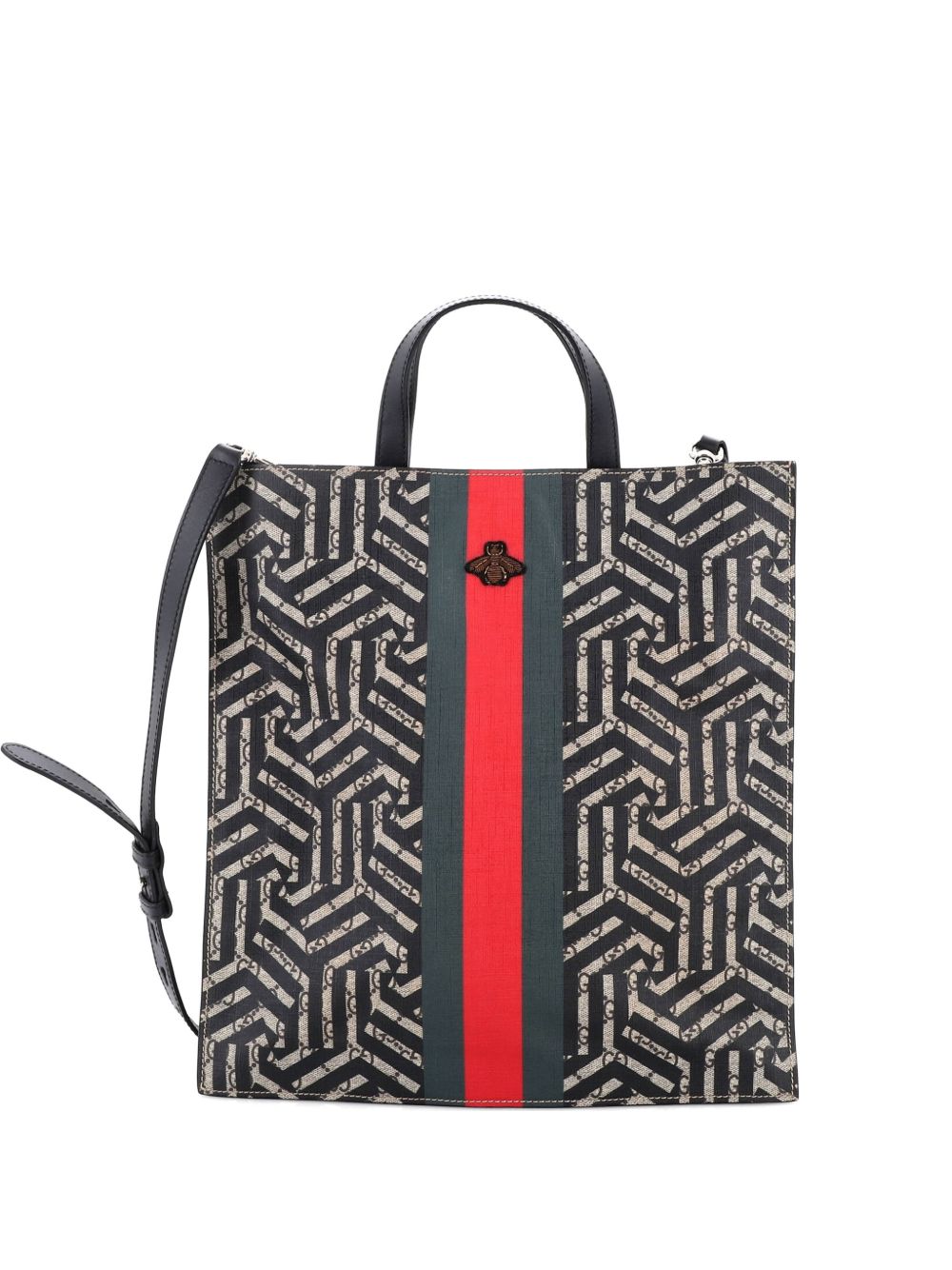 Convertible Soft Open Caleido GG Coated Canvas tote bag