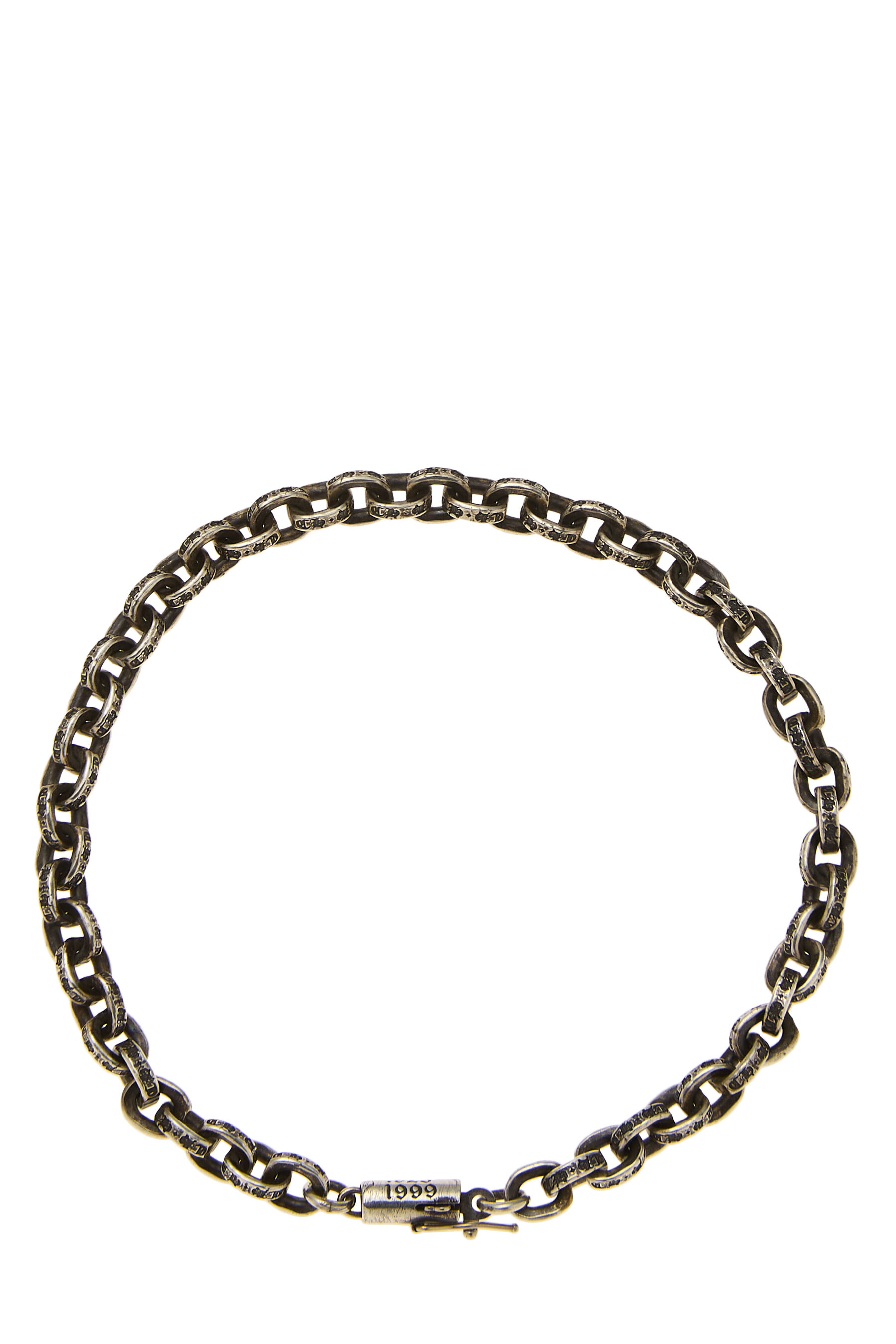 Chrome Hearts Sterling Silver Paper Link Chain Bracelet