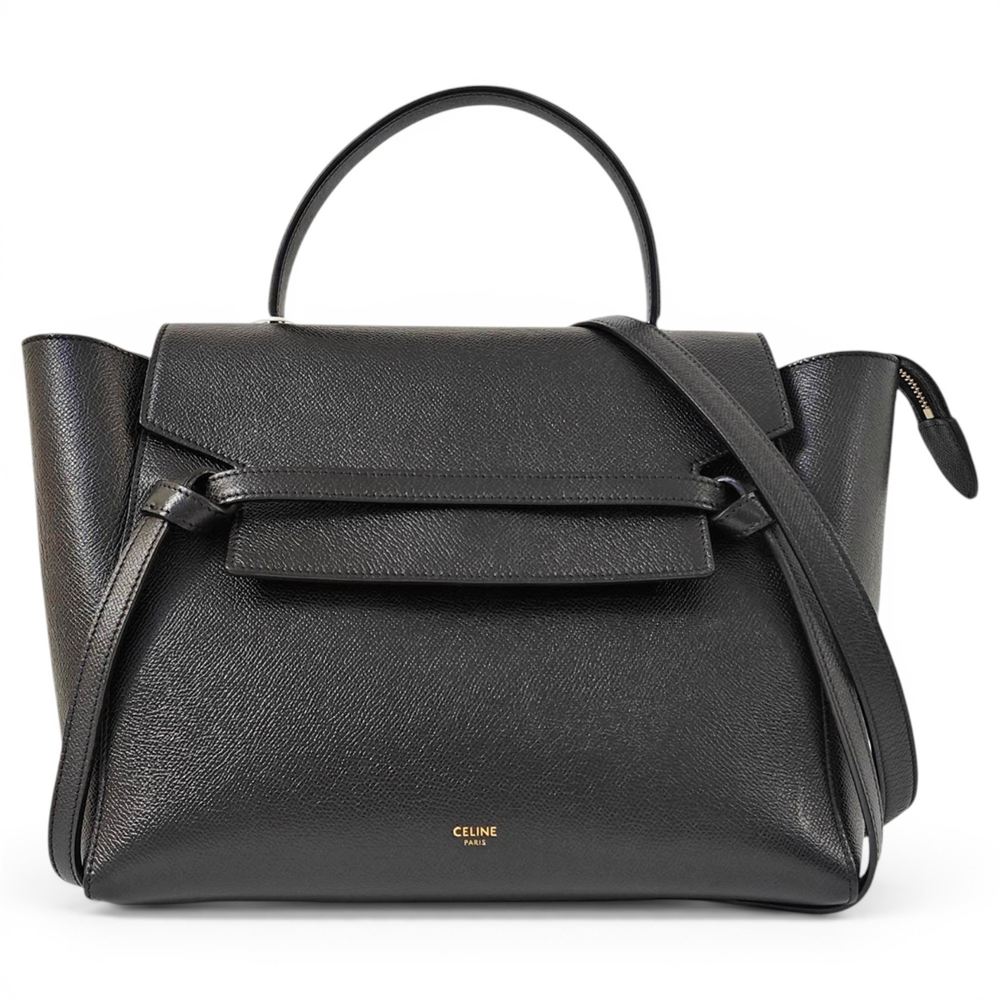 Belt leather handbag