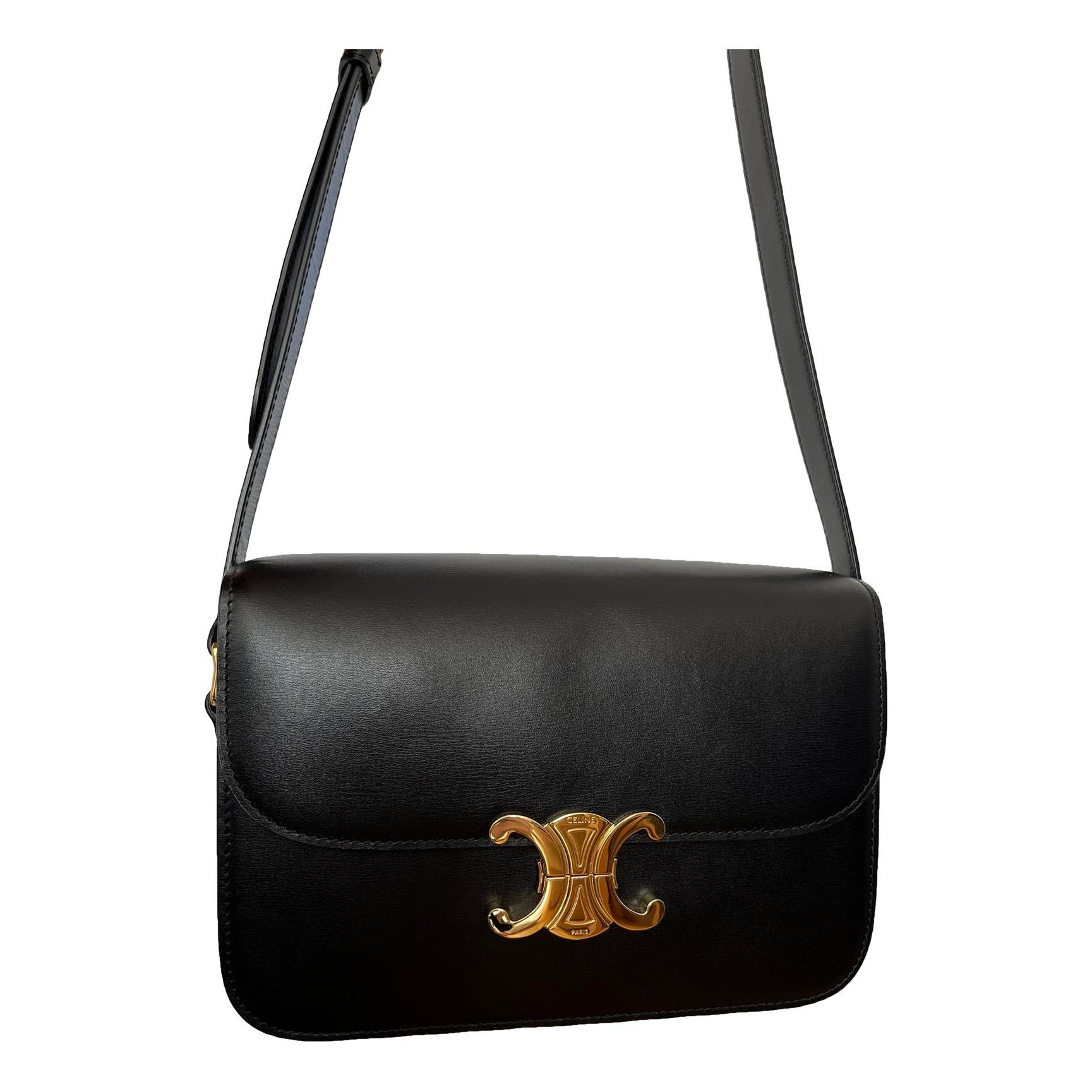 Triomphe leather handbag