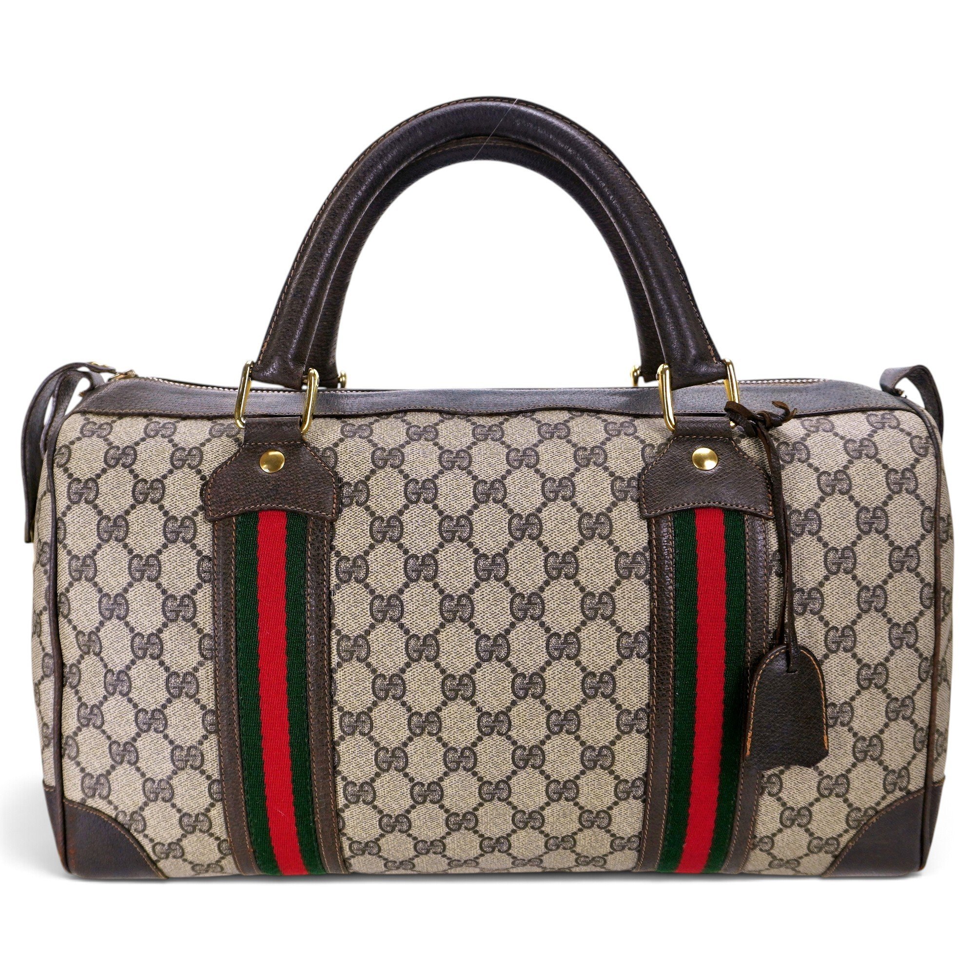 Ophidia Boston leather tote