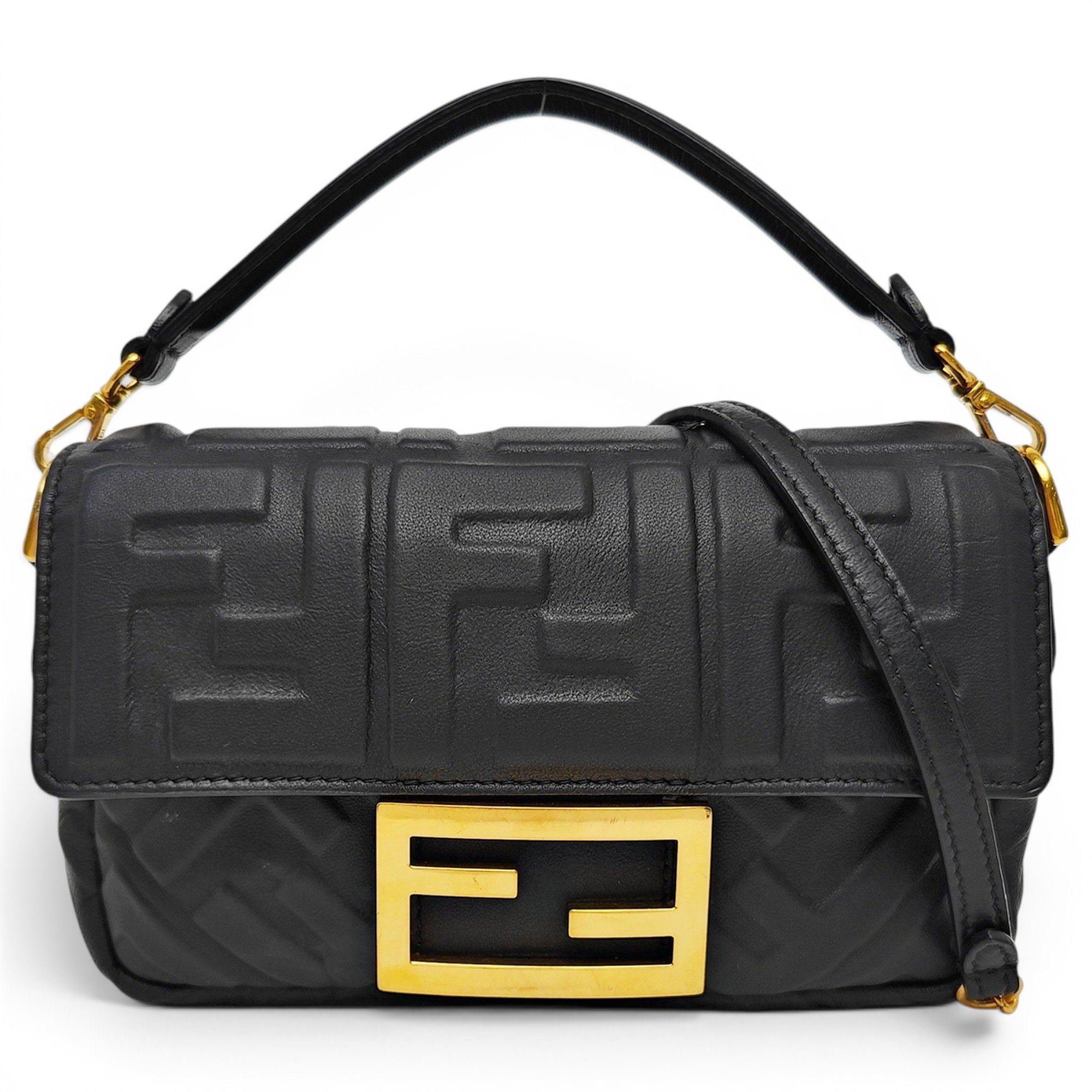 Baguette leather handbag