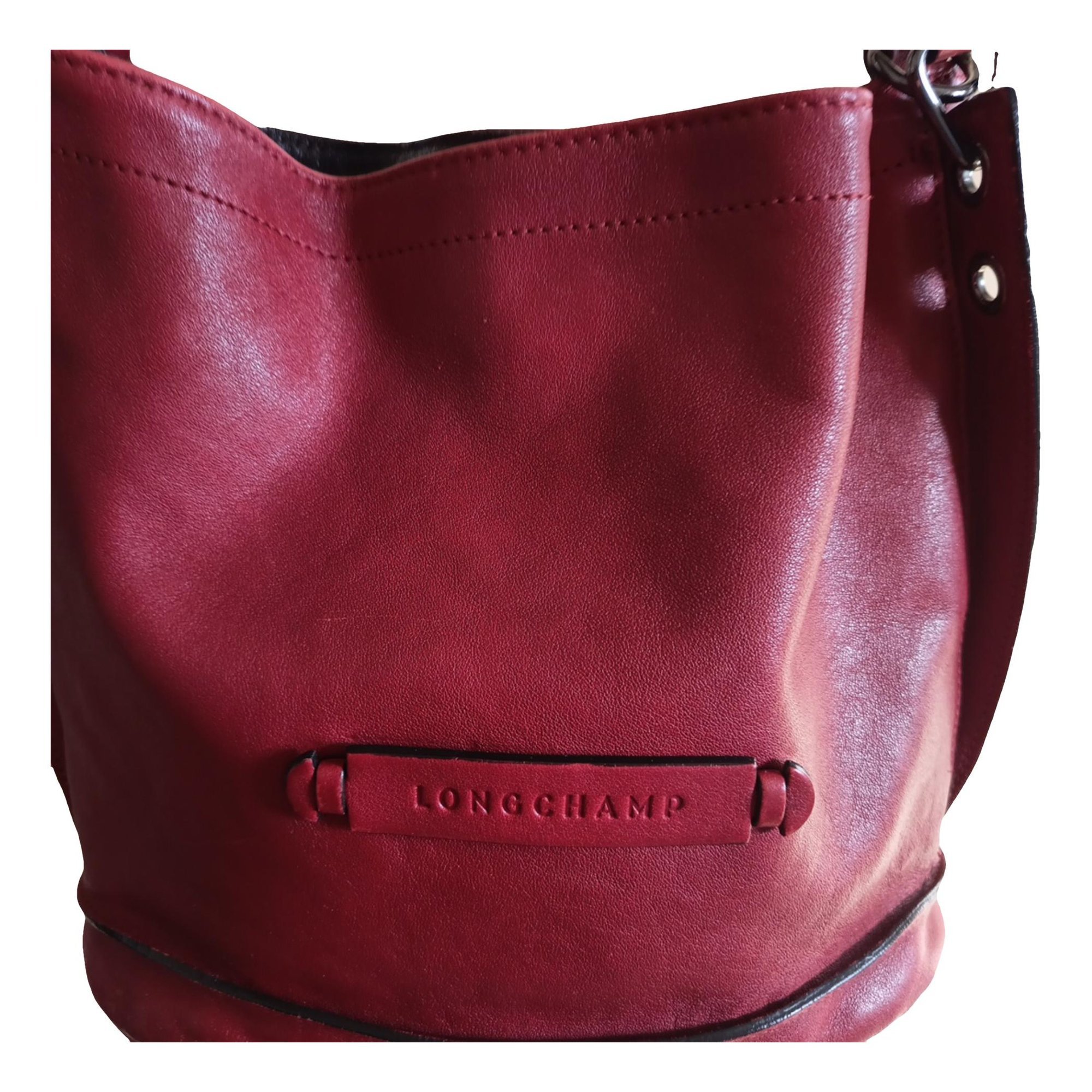 3D leather handbag