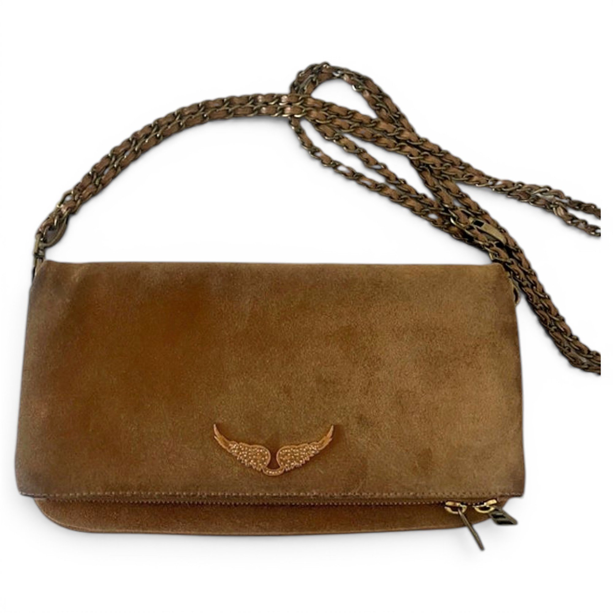 Rock vegan leather clutch bag