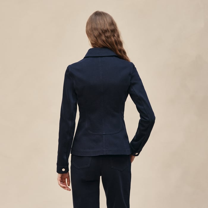 Bleu Noir Denim Equestrian Jacket