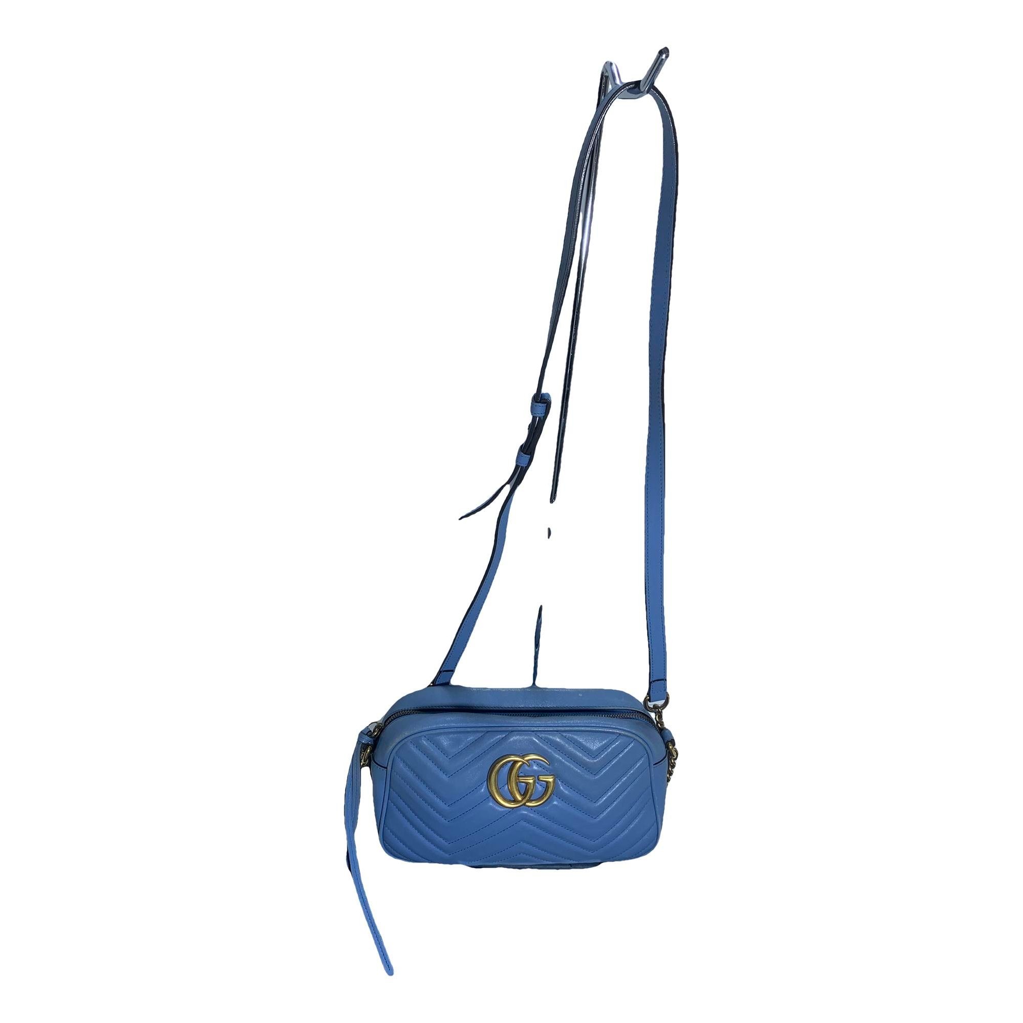 GG Marmont Triple zip leather crossbody bag