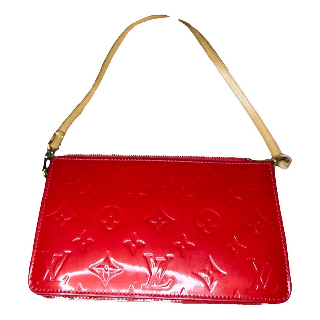 Leather clutch bag