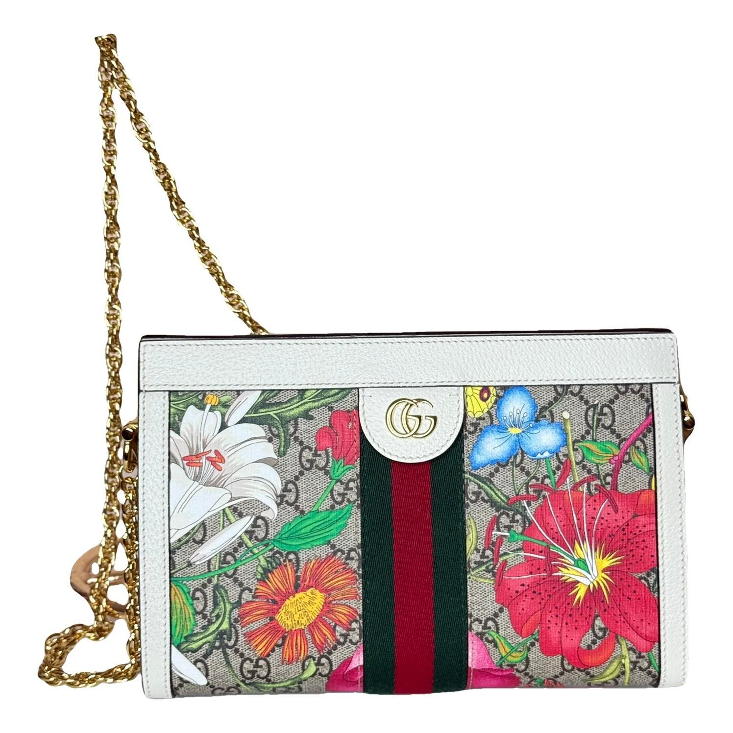 Ophidia Chain leather handbag