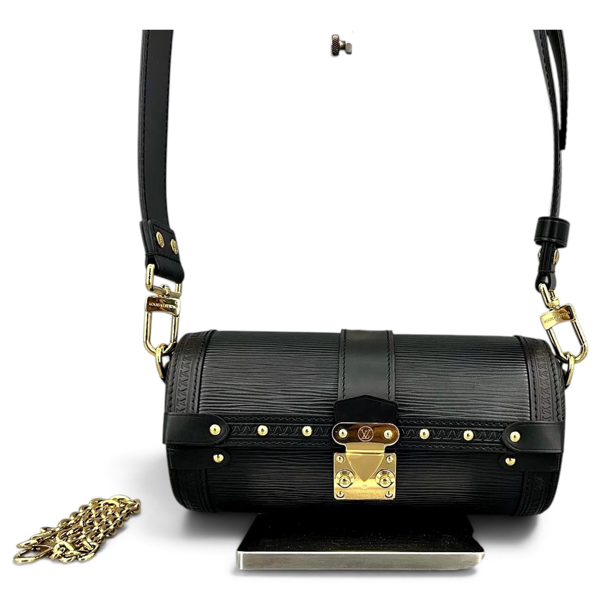 Papillon Trunk leather crossbody bag