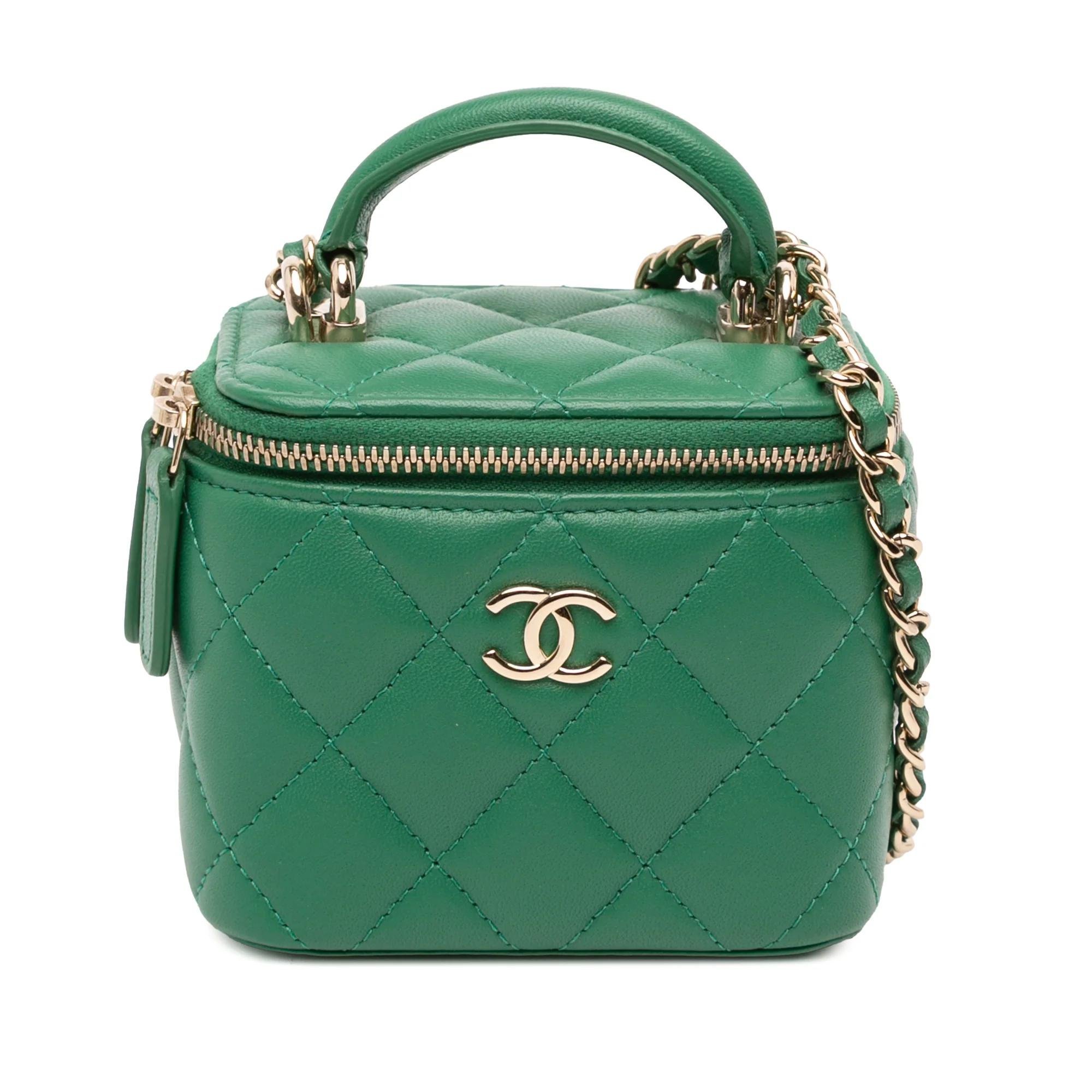 Vanity pony-style calfskin handbag