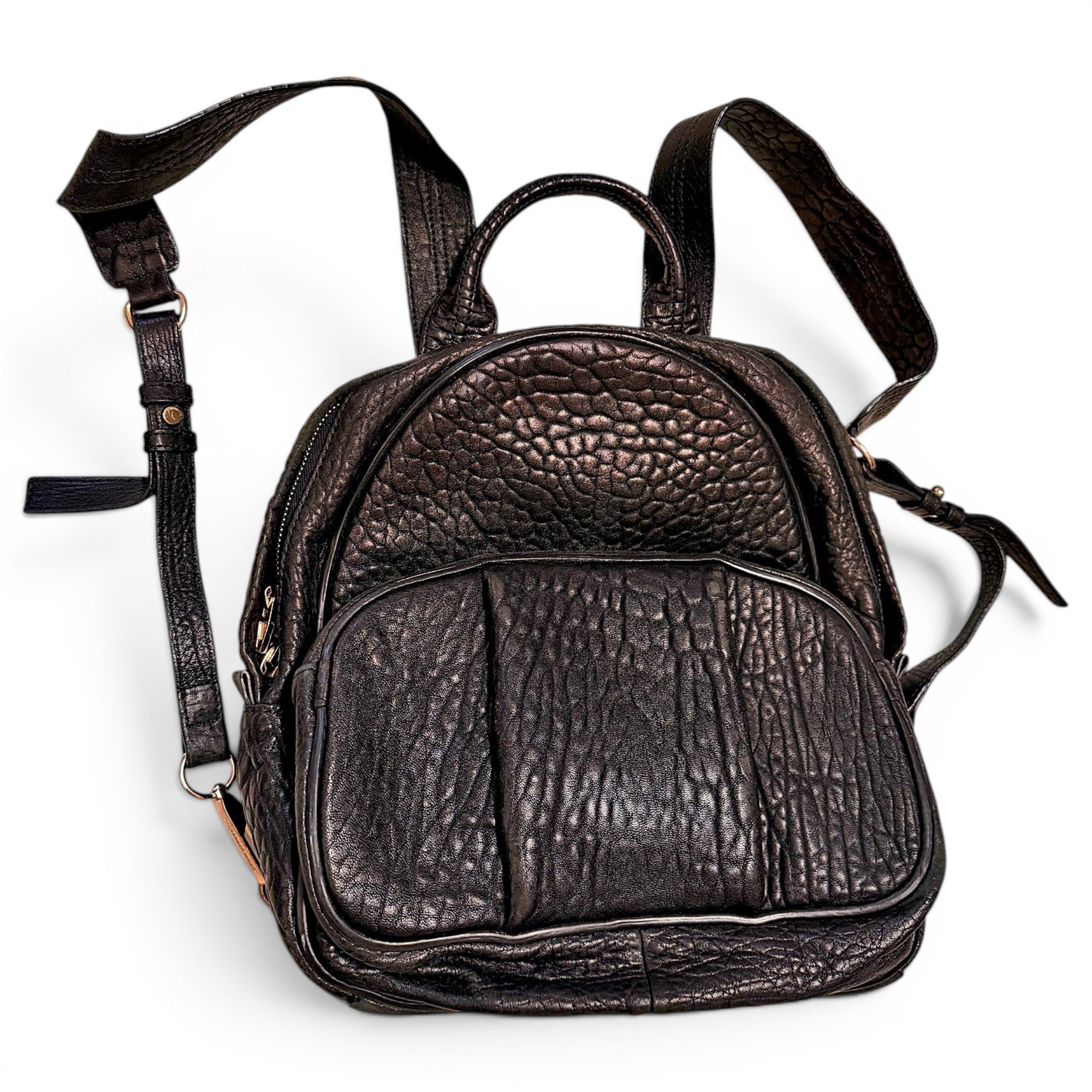 Leather backpack