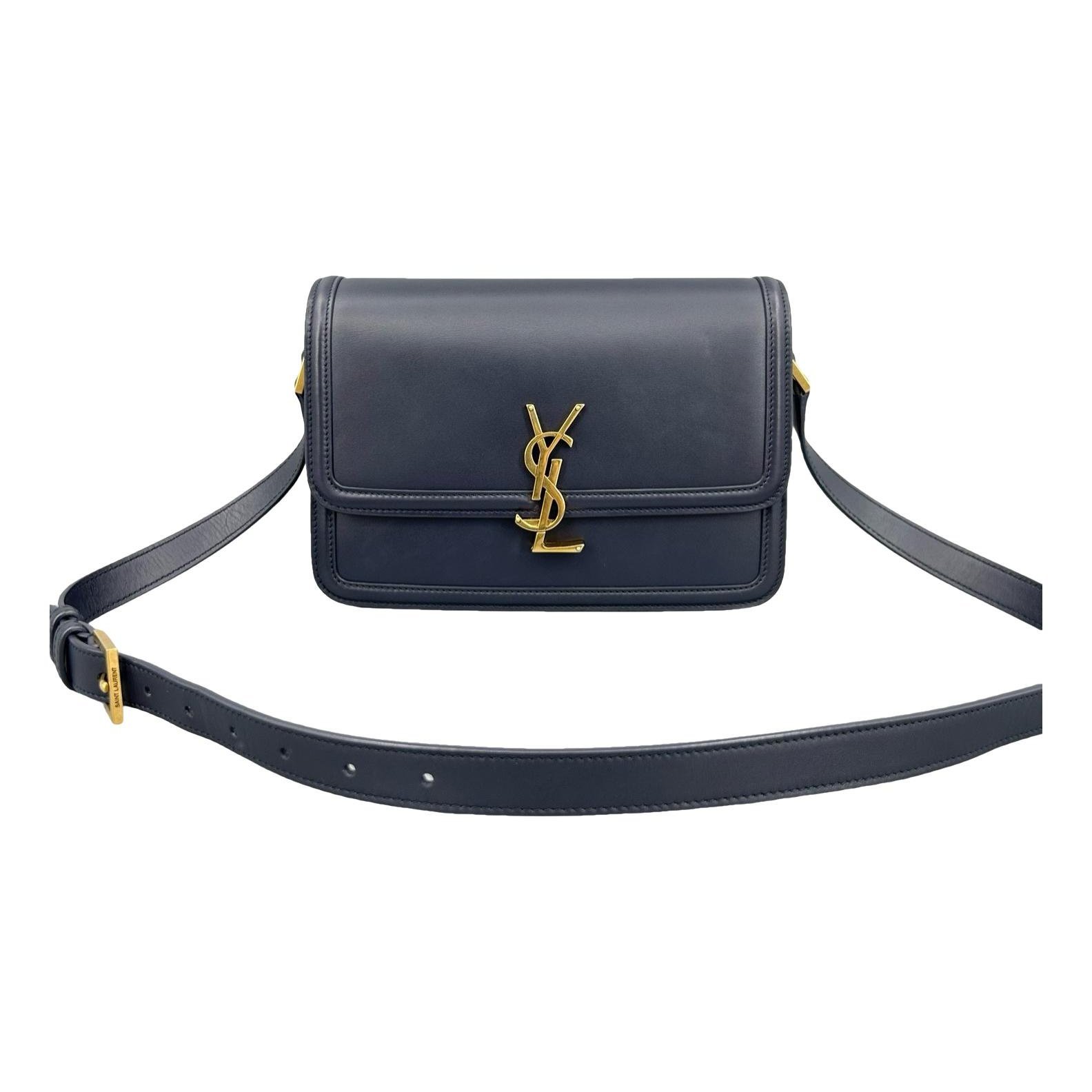 Solférino leather handbag